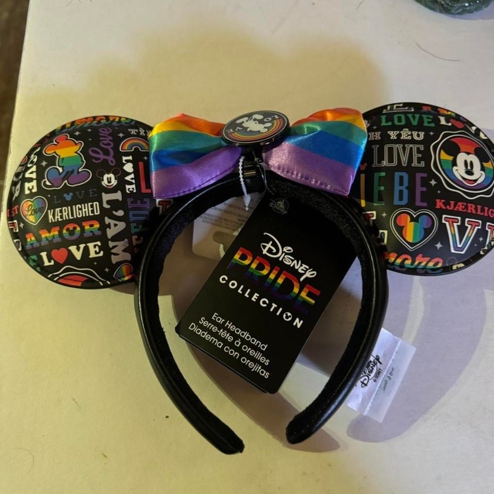 Disney Parks Mickey Mouse Pride Love Ear Headband Unisex Adult